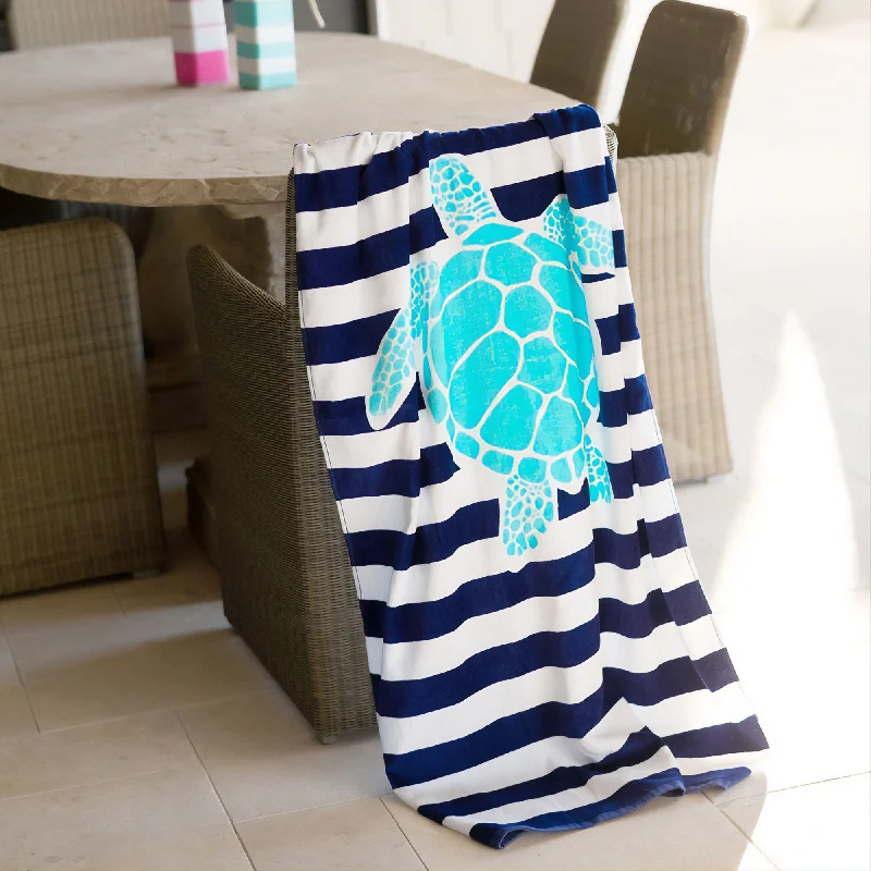 - Natural latex pet mattressTurtle Stripe Beach Towel