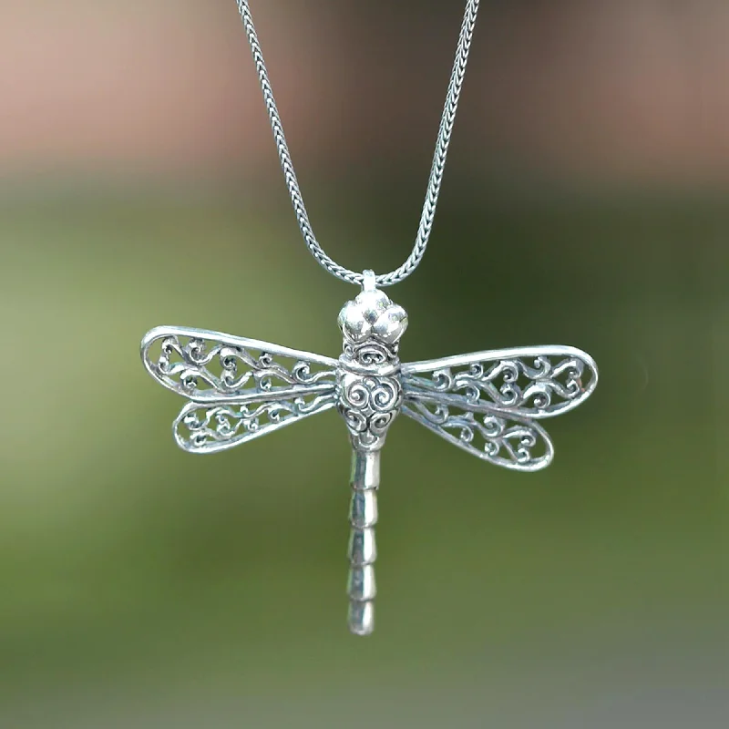 - Postoperative pet anti-licking Elizabethan collarLucky Dragonfly Sterling Silver Pendant Necklace
