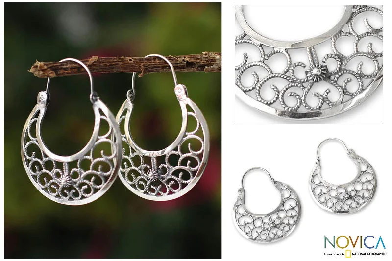 - Winter dog thick down jacketClimbing Vines Sterling Silver Earrings