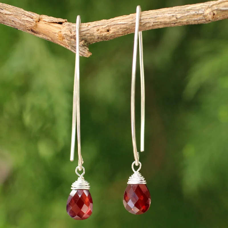 - Natural latex pet mattressSublime Garnet Earrings