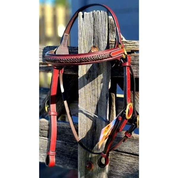 - Solid wood cat climbing frame customizedToprail Bridle Thin Plait Brownband