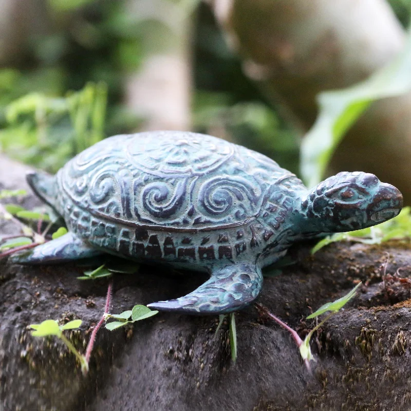 -Splash-proof food bowl AND Anti-choking slow food bowlGreen Turtle Handcrafted Bronze Sculpture -Splash-proof food bowl AND Anti-choking slow food bowlGreen Turtle Handcrafted Bronze Sculpture
