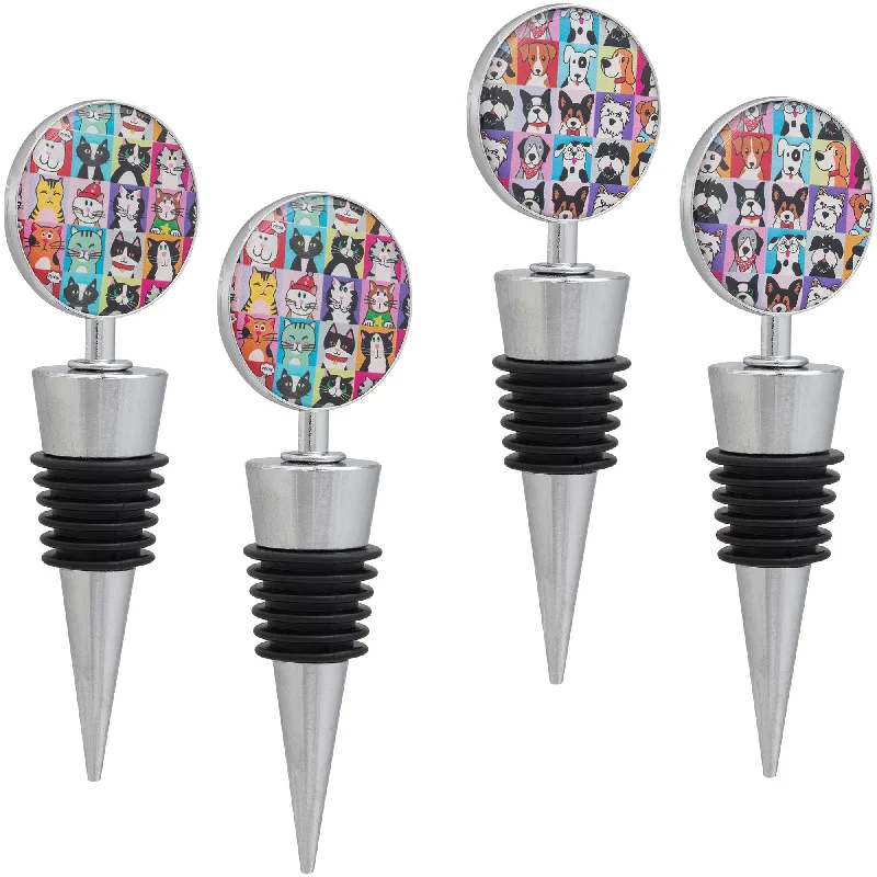  -Anti-slip claw protection raincoat FOR dogsPet Portrait Wine Stopper - Set of 2