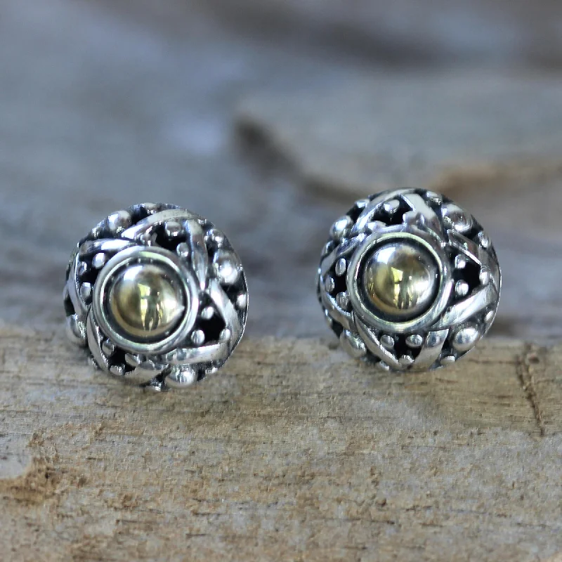 - Natural latex pet mattressMajapahit Shield Gold Plated Button Earrings