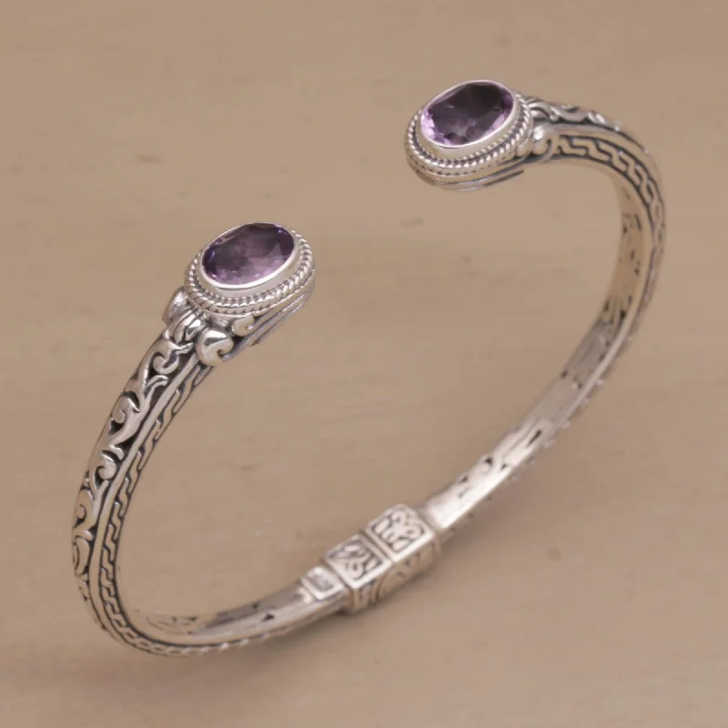  -Anti-scratch sofa protective coverMagical Attraction Amethyst Hinged Cuff Bracelet