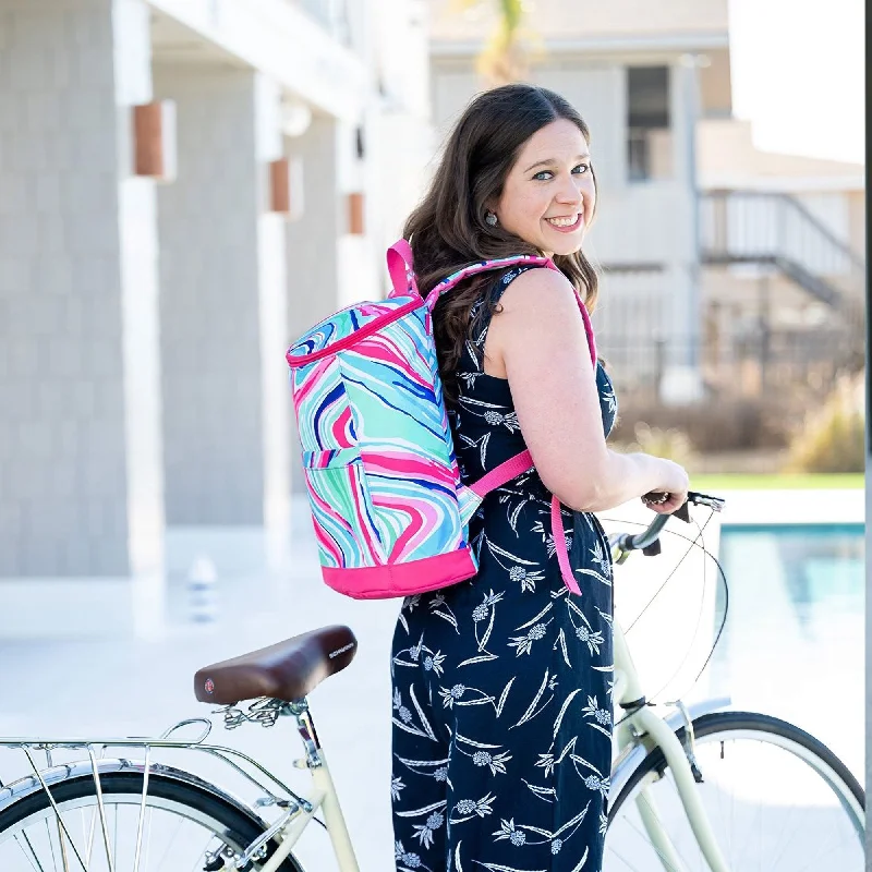 - Parrot climbing and standing wooden frameMarble-ous Cooler Backpack