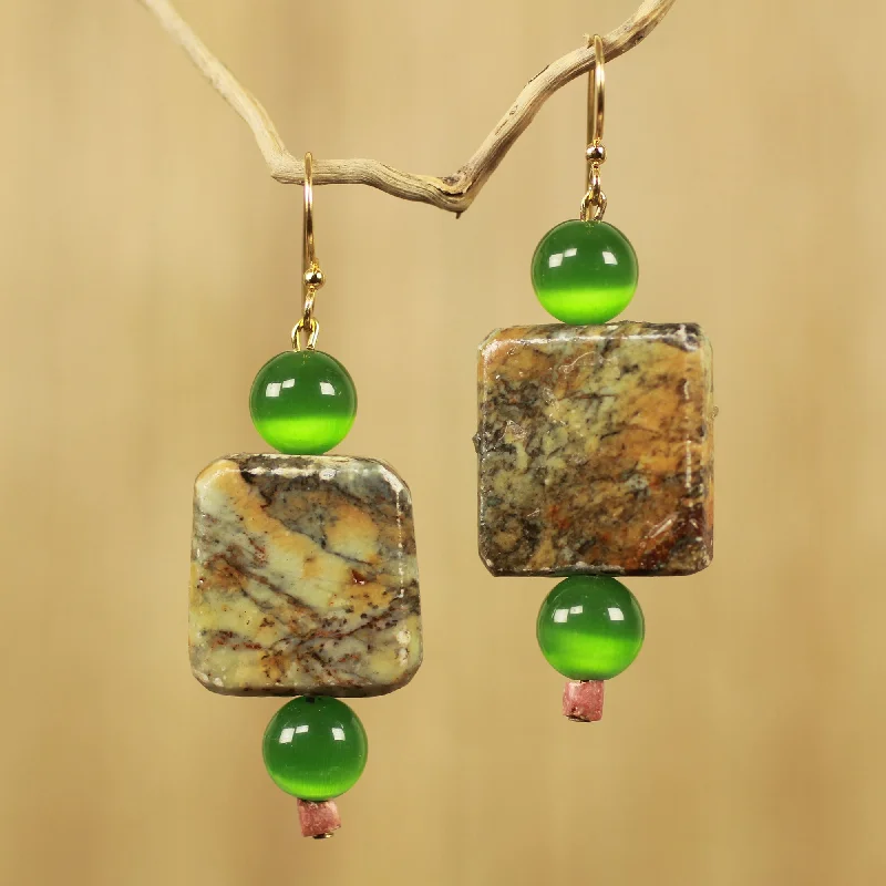  -Non-contact cat thermometerAyeyi Nka Boafo Cat's Eye Brass Beaded Earrings