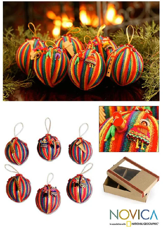  -Anti-scratch scratching board AND cat bed in onePeace Wish Christmas Hanging Set of 6 Ornaments