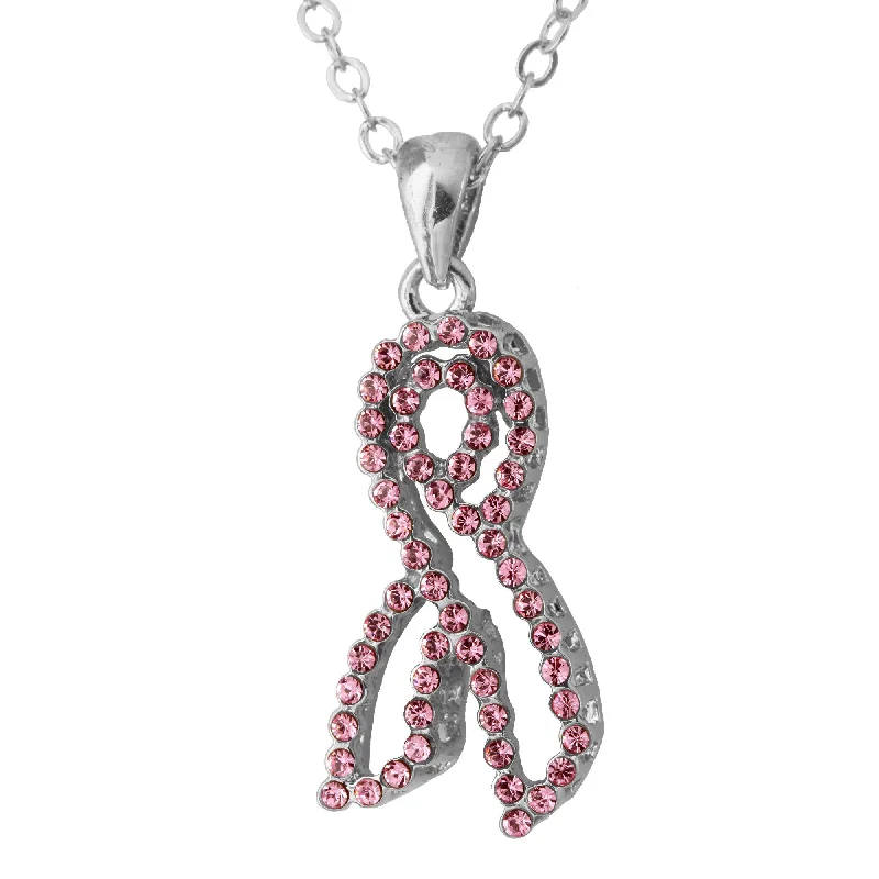 - Climbing pet constant temperature heating padOutstanding Crystal Pink Ribbon Necklace