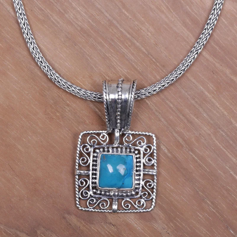 - Deodorizing cat litter tofu litterBlue Regency Turquoise Pendant Necklace