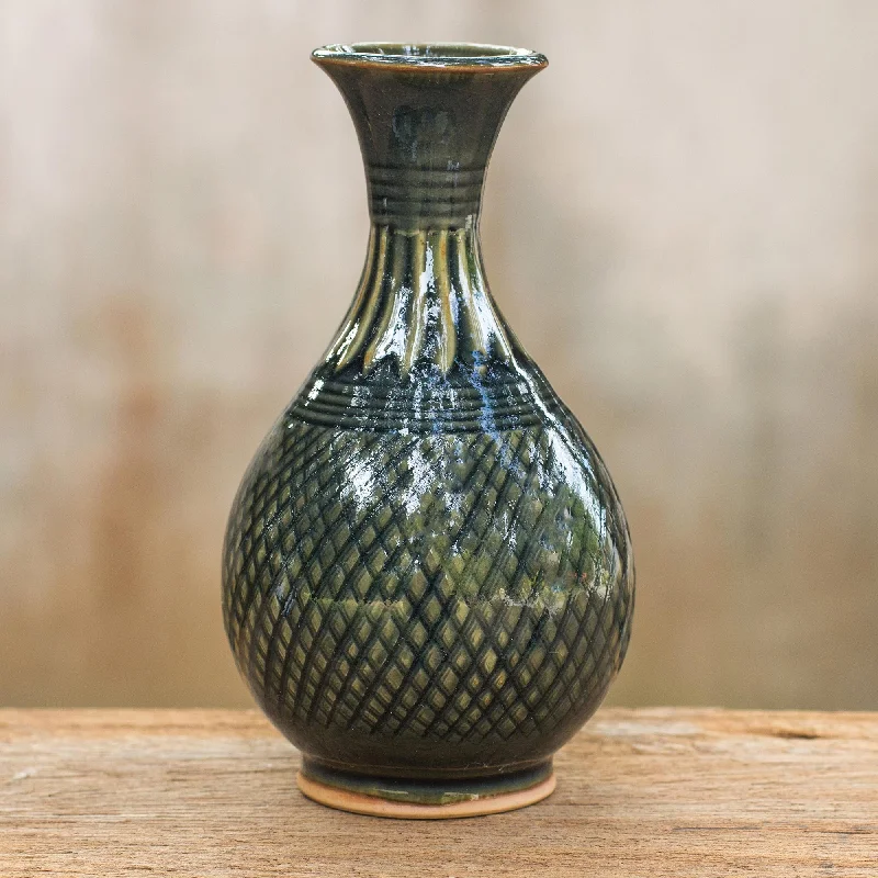 Pet ProductsGlamorous Celebration Celadon Ceramic Vase