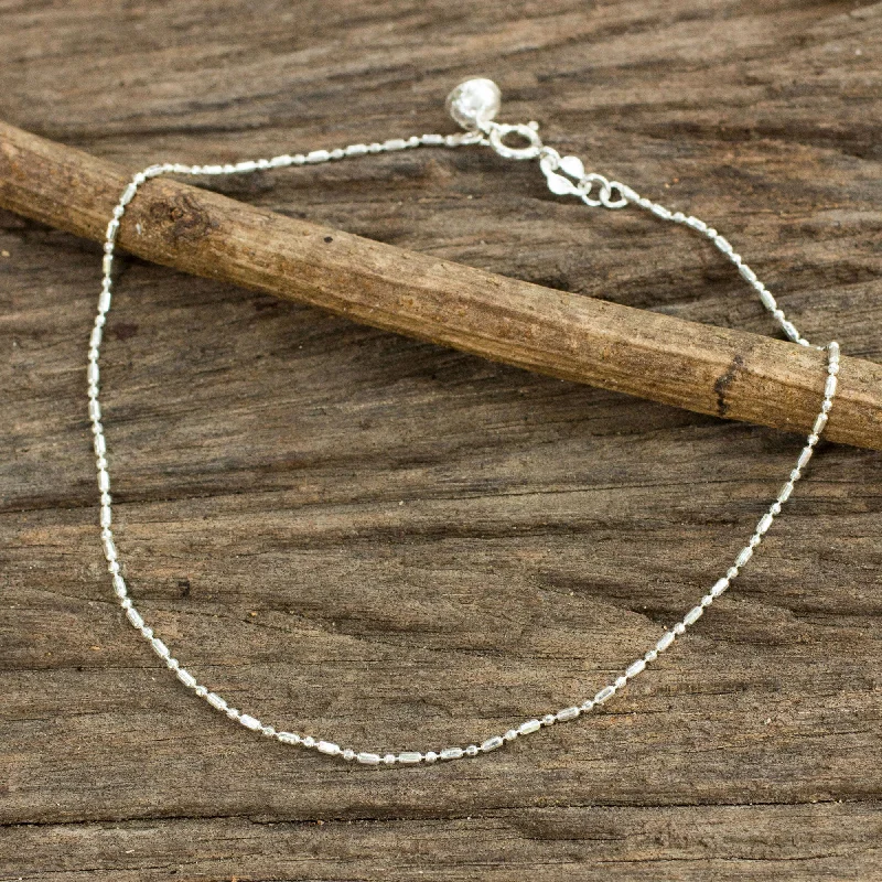 - Pet tear stain cleaning wipesSimple Happiness Silver Chain Anklet
