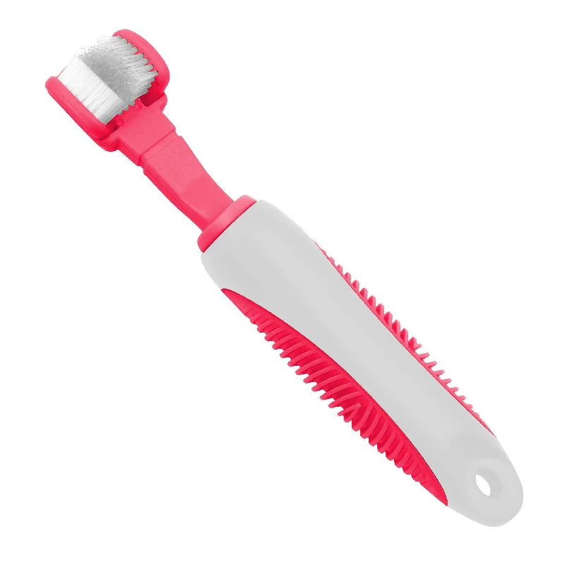 ---Pet Life® Pink Denta-Clean Toothbrush