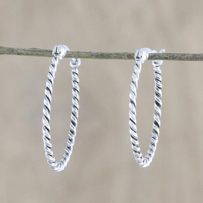  -Non-contact cat thermometerSpiral Onwards Sterling Silver Earrings