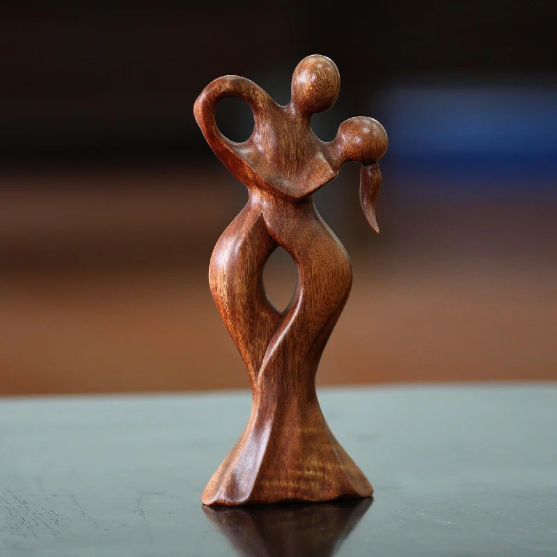 -Splash-proof food bowl AND Anti-choking slow food bowlDancing Couple Wood Sculpture -Splash-proof food bowl AND Anti-choking slow food bowlDancing Couple Wood Sculpture