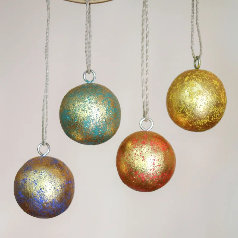 - Pet electric nail grinder silent modelGolden Baubles Holiday Ornaments - Set of 4