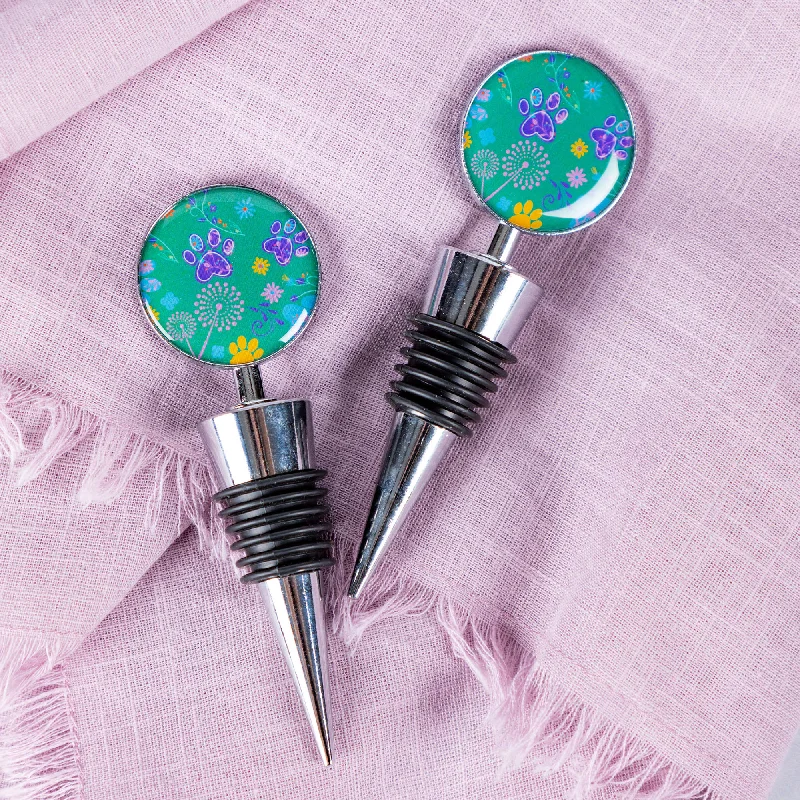 - Winter warm clothes for short-haired dogsFields of Flowers Paws Wine Stopper - Set of 2 - Winter warm clothes for short-haired dogsFields of Flowers Paws Wine Stopper - Set of 2