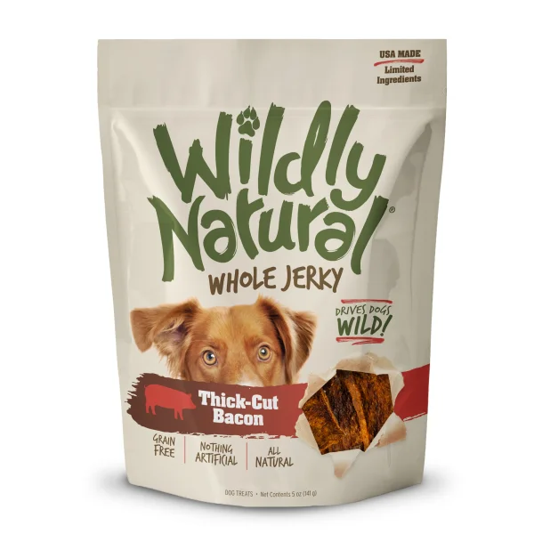 - Dog food helps the digestive systemWildly Natural Whole Jerky - Thick Cut Bacon