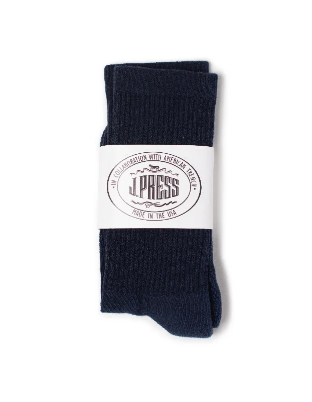 Pet ProductsJ.PRESS X AMERICAN TRENCH SOCKS - NAVY SOLID