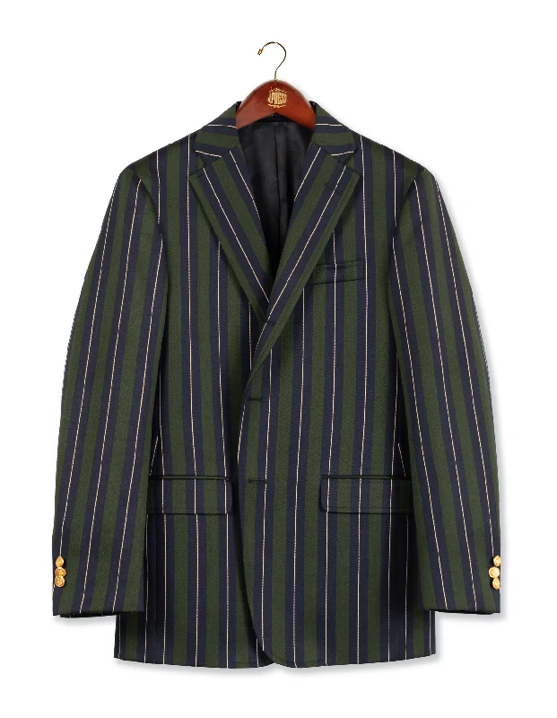 - Cat hair ball removal and hair removal creamNAVY/GREEN STRIPE BLAZER