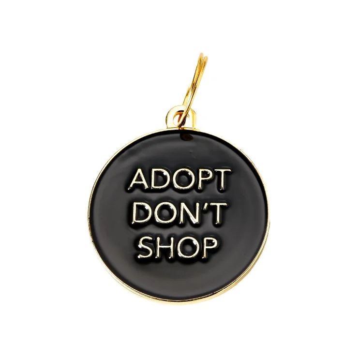 - Cat nail clippers with LED lightsAdopt Don't Shop Dog ID Tag Black