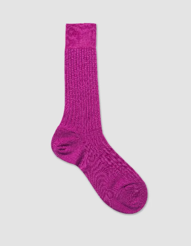 - Cat stress soothing spraySOLID MERINO MID CALF SOCKS - MAGENTA