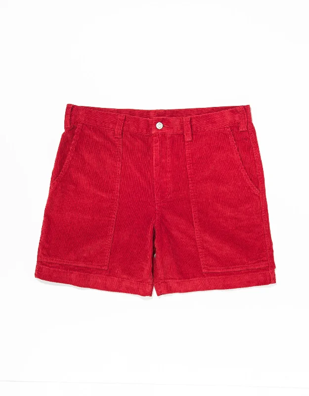 - Deodorizing cat litter tofu litterCORDUROY SHORTS - RED