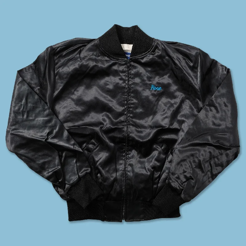 ---Vintage Satin Varsity Jacket Large