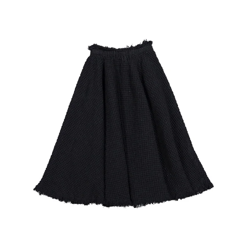Pet ProductsVenera Arapu Black Fringed Waffle Circle Skirt