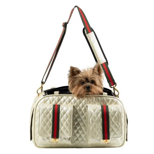- Durable nylon dog leash wholesalePetote Marlee 2 Dog Carrier Ivory Quilted Stripe