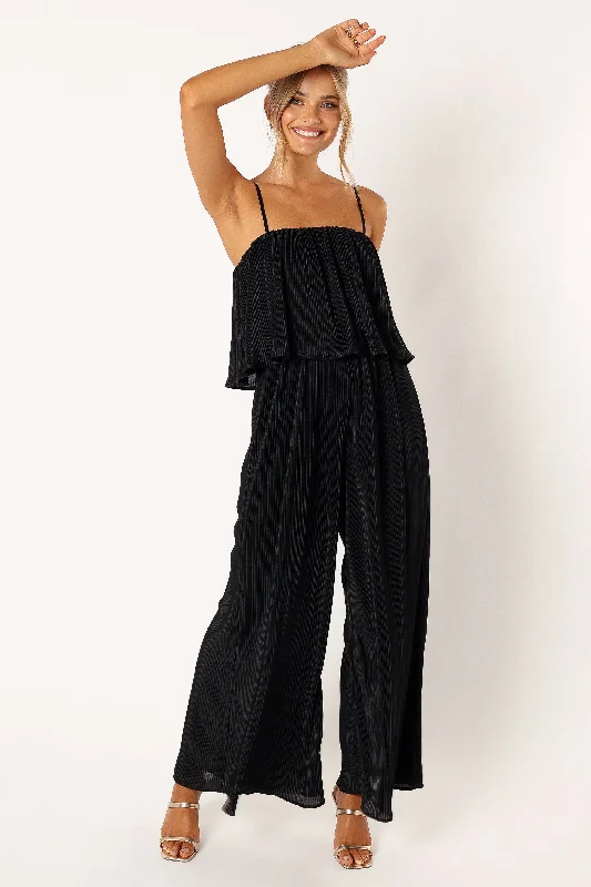 - Degradable pet feces bagJillian Plisse Jumpsuit - Black