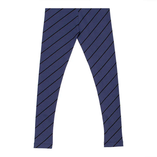 - Dog disposable foam shower gelWYNKEN Luna Leggingss - Blue Diagonalonal Stripe
