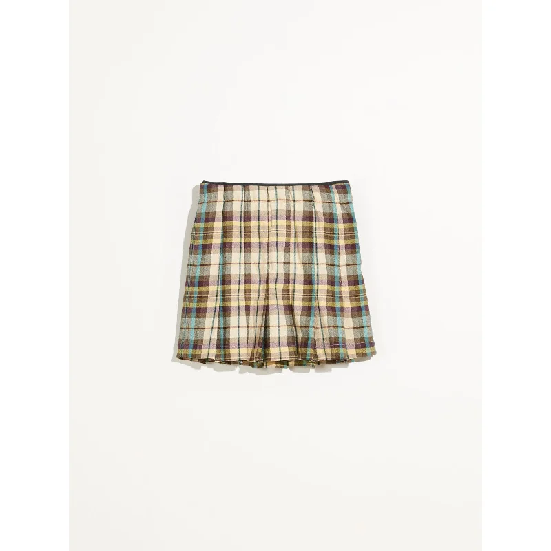 - Postoperative pet anti-licking Elizabethan collarBellerose Check Asrock Pleated Skirt