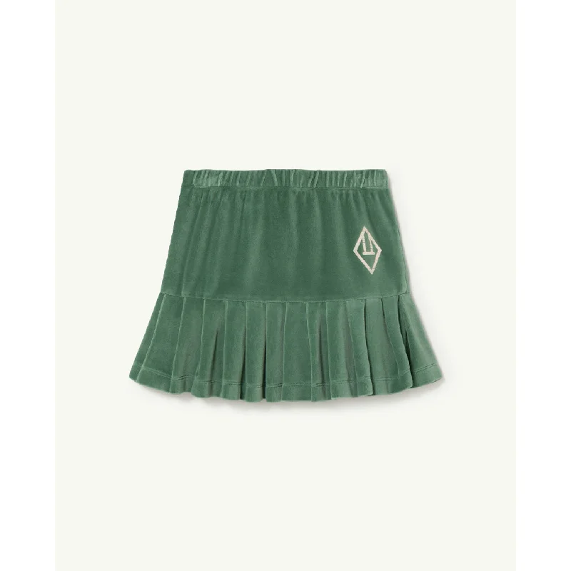 - Chinchilla cooling ice nest ceramic plateThe Animals Observatory Green Logo Velvet Bird Skirt