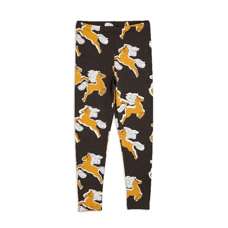 - Natural latex pet mattressMini Rodini Black Horses Aop Leggings