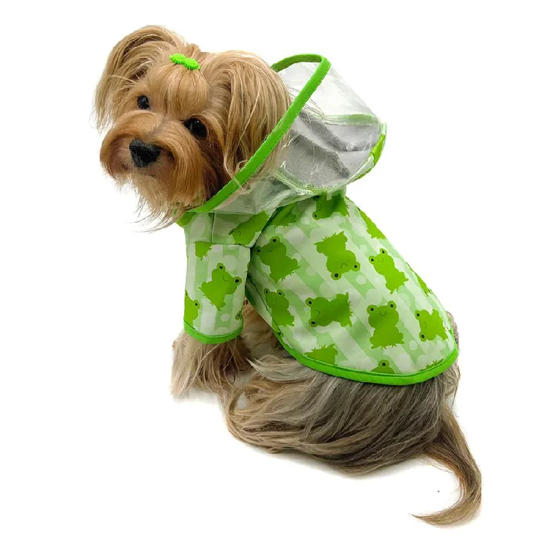 - Summer pet ice matClear View Froggy Dog Raincoat