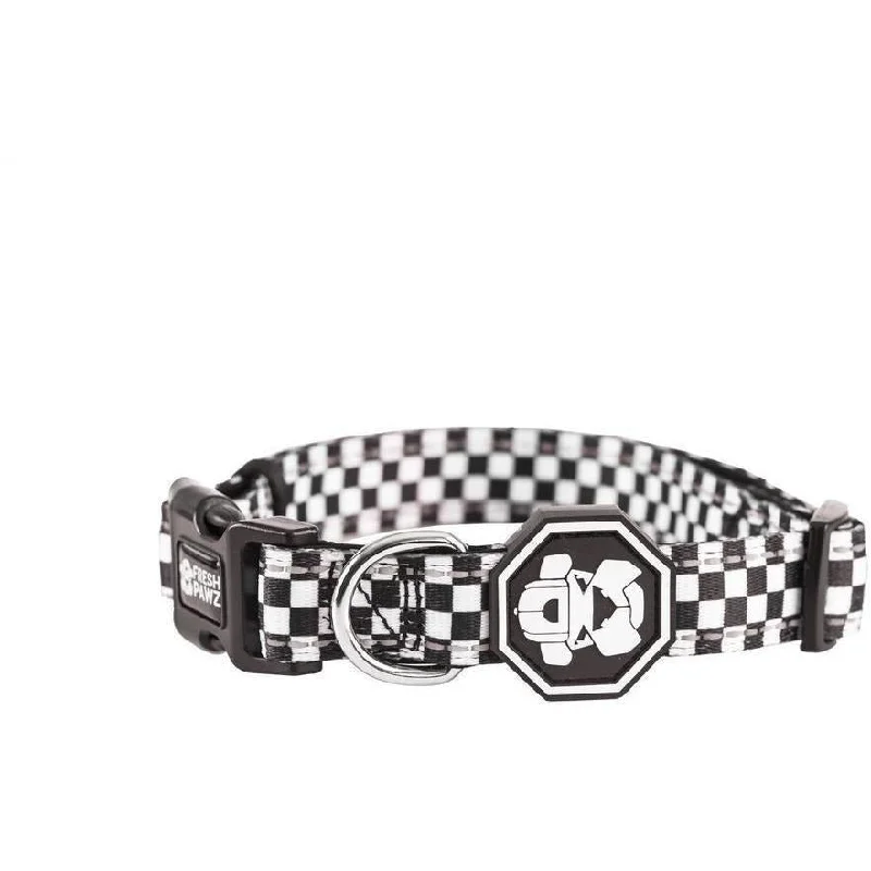  . **Pet comb to remove loose hair**Checkerboard | Collar
