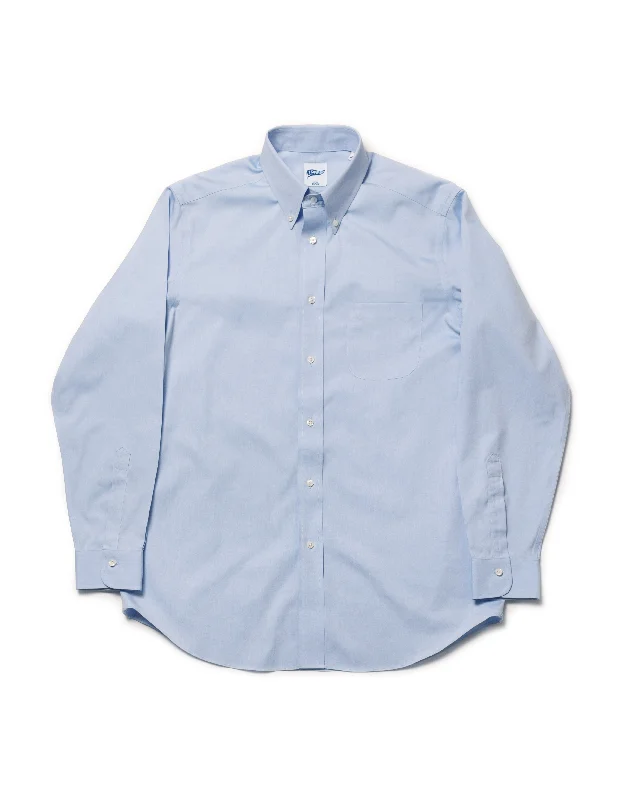 - Rabbit grass rack to prevent waste food boxBLUE PINPOINT BUTTON DOWN COLLAR SHIRT - TRIM FIT