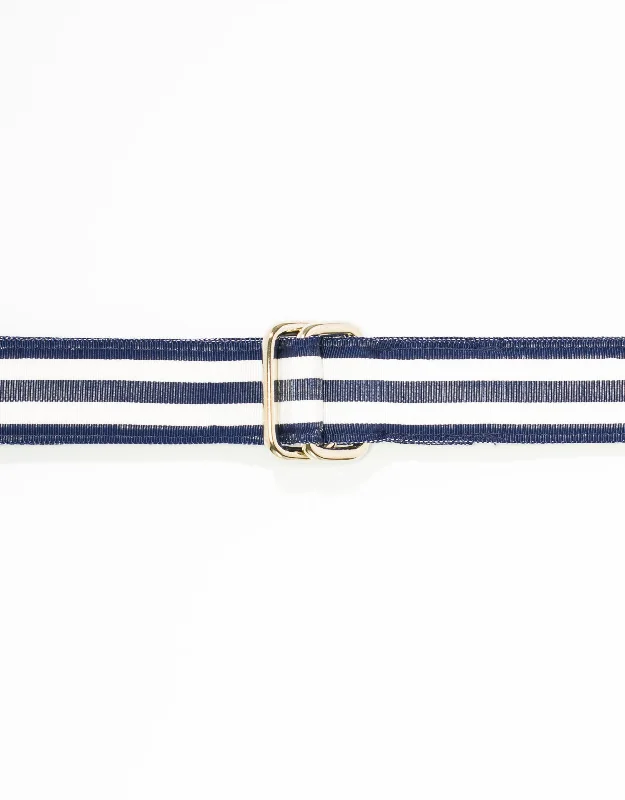 - Automatic temperature adjustment cat bedRIBBON BELT -NAVY/WHITE