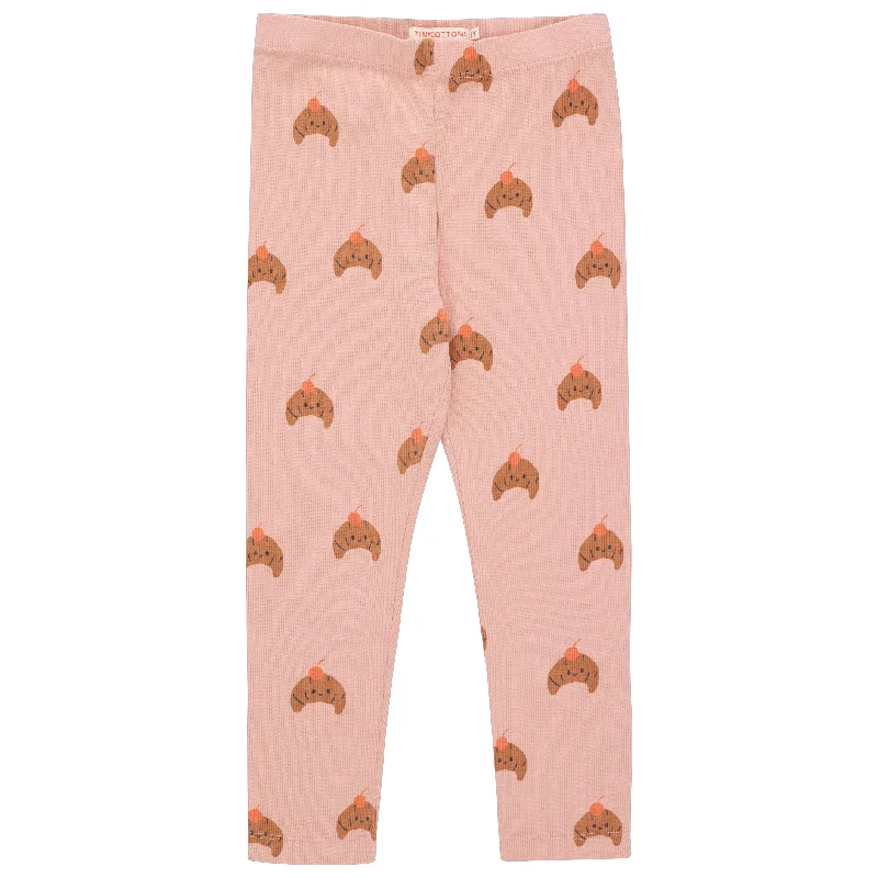- Pet monitor with cameraTiny Cottons Powder Pink/Light Brown Croissants Pant