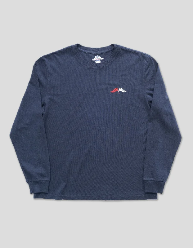 - Winter dog thick down jacketJ.PRESS x BOATHOUSE COTTON LONG SLEEVE TEE - NAVY