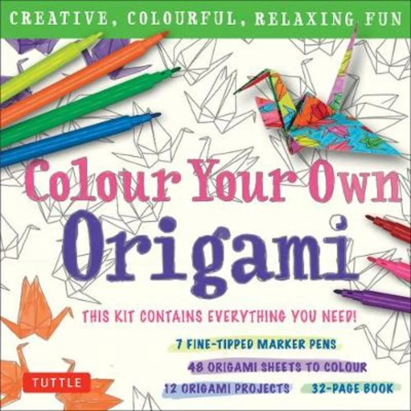 ---Colour Your Own Origami Kit (British Spelling)