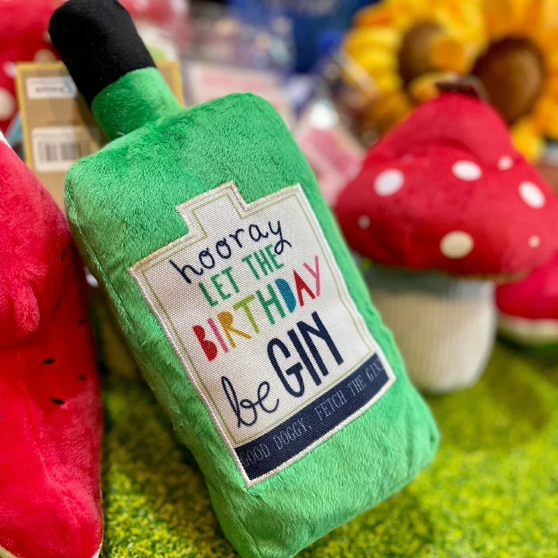 - Parrot toy selectionPlush Birthday Gin Bottle
