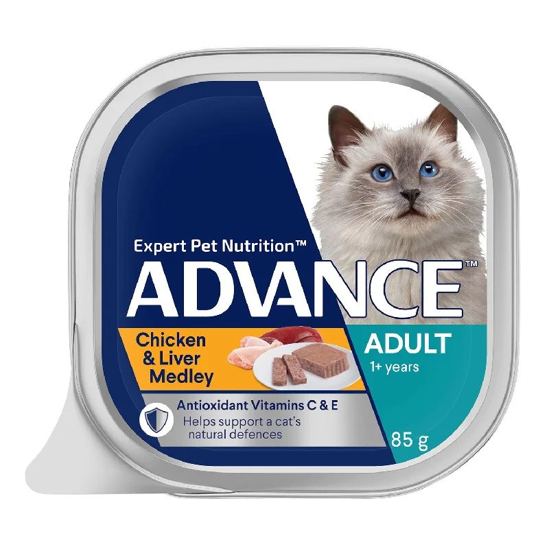    - Cat food for digestive health  Advance Chicken & Liver Medley Adult Wet Cat Food