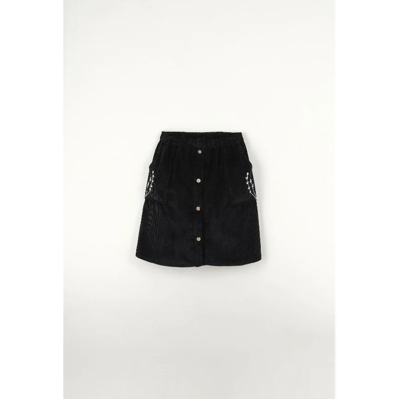 - Pet electric nail grinder silent modelPopelin Black Embroidered Pocket Skirt