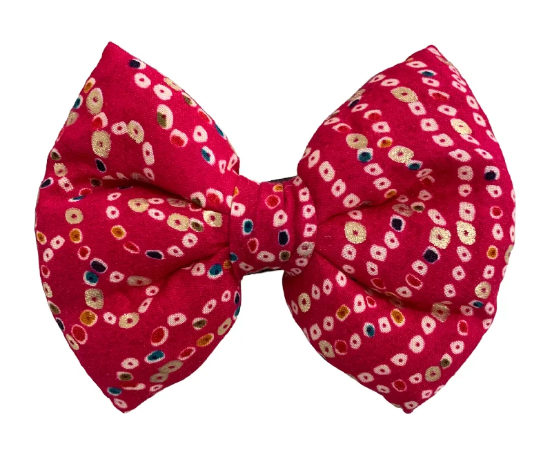 - Air box TSA certified check-inBow Tie for Dogs: Bandhani Festive Bow for Pets (Red) - Air box TSA certified check-inBow Tie for Dogs: Bandhani Festive Bow for Pets (Red)