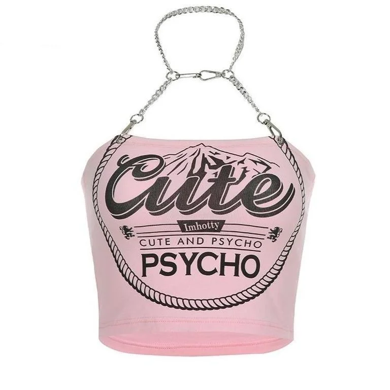 - Automatic induction pet water dispenserCute & Psycho Halter Top