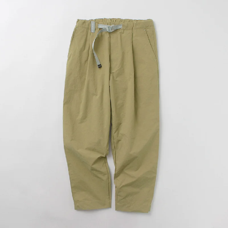 - Summer pet ice matAND WANDER / Nylon Chino Tucked Tapered Pants