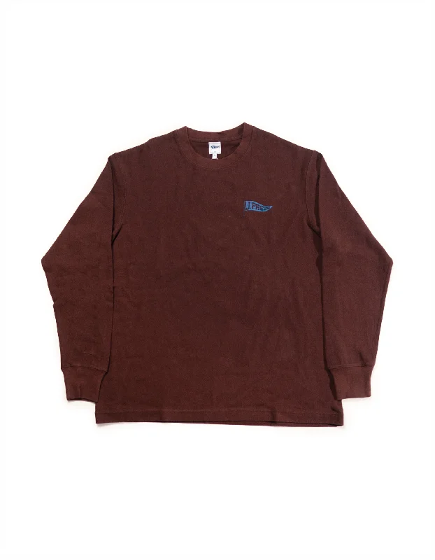 - Rabbit grass rack to prevent waste food boxLONG SLEEVE T-SHIRT - BROWN