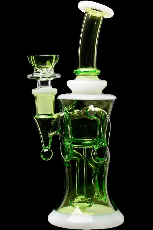 White & Light Green